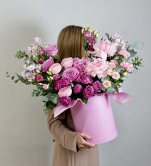 Коробка с цветами из роз