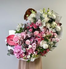 Букет "Малиновый  мусс"