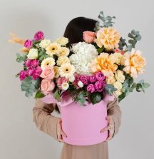Коробка с цветами "Конфитти"